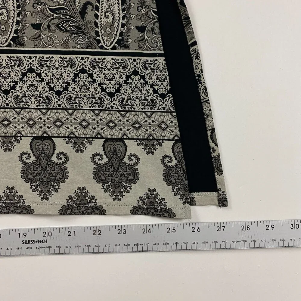 NWOT J. Jill Wearever Collection Long Sleeve Paisley Border Tunic Top Blouse M - Picture 16 of 16